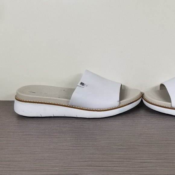 Cole Haan Zerogrand Wedge Slide Sandal, White PU Leather, Womens Size 7 B - Picture 7 of 11